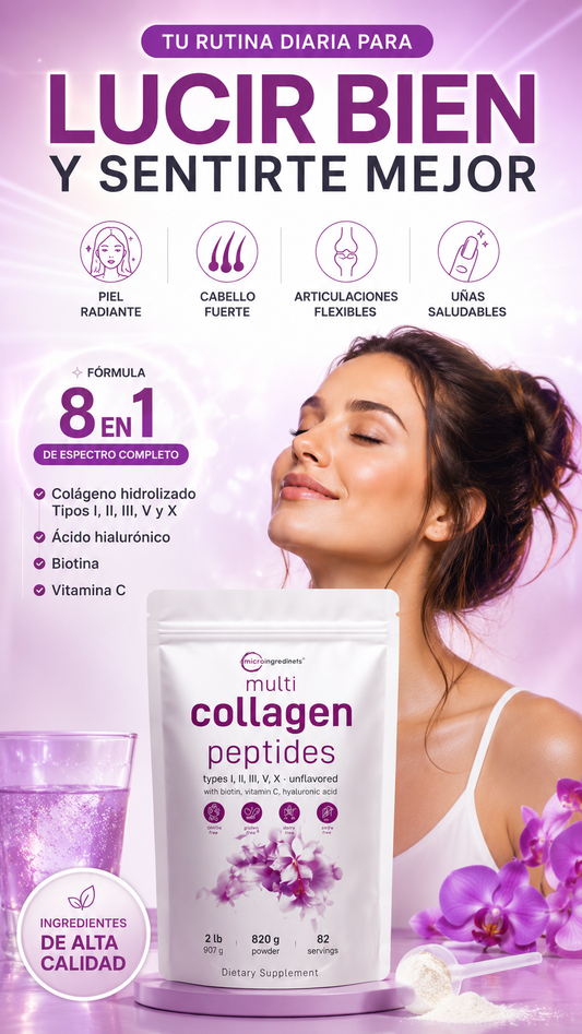 Multi Collagen Peptides – Microingredients | Colágeno Hidrolizado Premium Tipos I, II, III, V y X