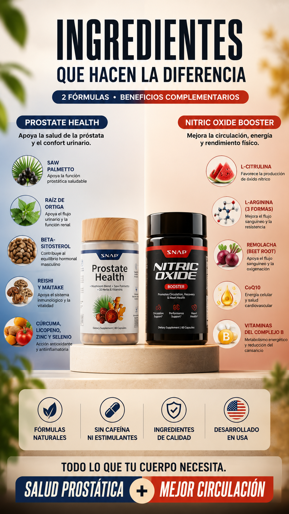 Snap Power Man 2 Combo: Nitric Oxide | Prostate Health