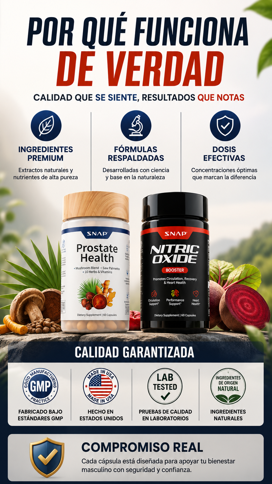 Snap Power Man 2 Combo: Nitric Oxide | Prostate Health