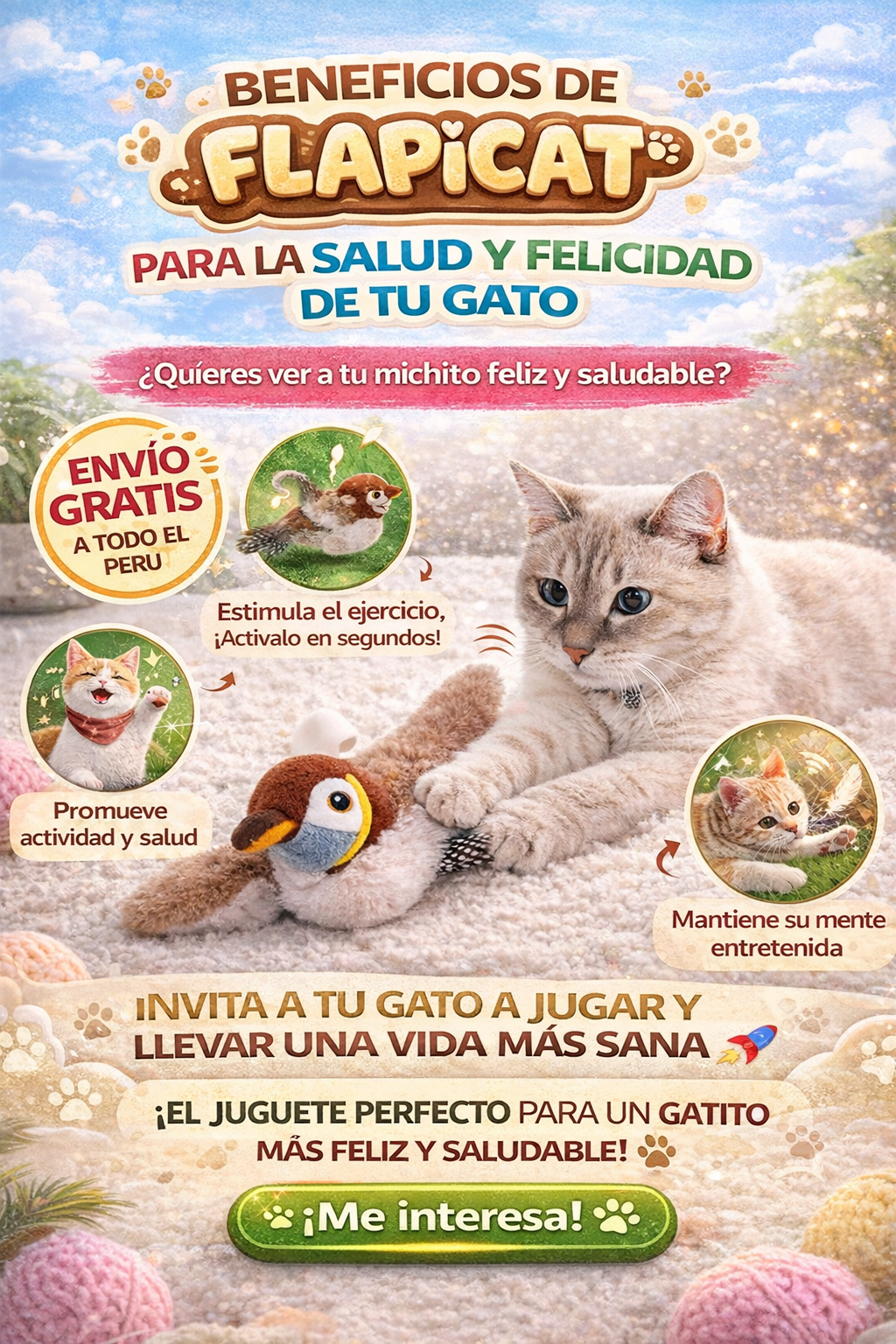 FLAPICAT | EL JUGUETE INTERACTIVO IDEAL PARA TU GATO