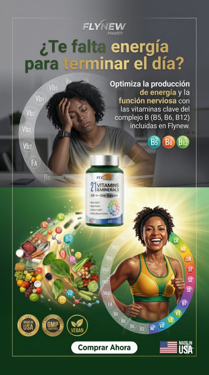 Vitaminas Completas x 21 – Energía, Defensas y Bienestar Diario